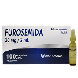 FUROSEMIDA 20MG/2ML X 1 AMP. IV./IM DROTAFARMA