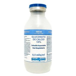 GLUCONATO DE CALCIO 10% 100 ML