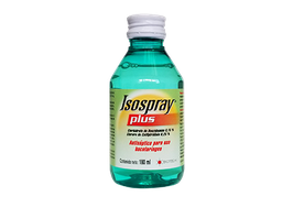 ISOSPRAY PLUS 180 ML bencidamina y cetilpiridinio