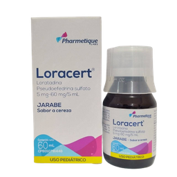 LORACERT 5/5 MG X 60 ML LORATADINA PSEUDO