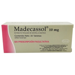MADECASSOL CENTELLA 10MG X 30 TAB