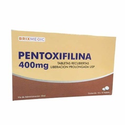 PENTOXIFILINA 400 MG x 10 TAB BRIXMEDIC