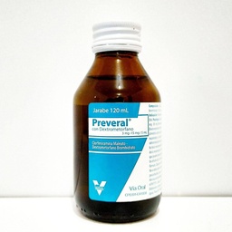 PREVERAL C/ DEXTROMETORFANO JBE X 120 ML