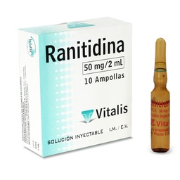 RANITIDINA 50MG/2ML X 1 AMP I.V- I.M BALAXI DPT
