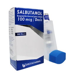 SALBUTAMOL INHALADOR 100MCG X 200 DOSIS DROTAFARMA KMPLUS