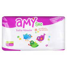 TOALLITAS HUMEDAS AMY SEC X 72 UND.
