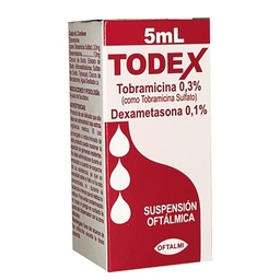 TODEX SUSP. OFTALMICA X 5 ML TOBRAMICINA + DEXAM