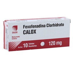 FEXOFENADINA 120MG X 10 TAB. CALOX