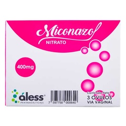 MICONAZOL 400MG X 3 OVULOS VAG. ALESS