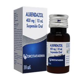 ALBENDAZOL SUSP 400 MG/10 ML= 200/5ML LAND