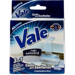 CESTA P/SANITARIO LIMPIADOR AZUL VALE