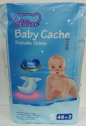 PAÑAL OLIBEAR TALLA S X 50 UNID.