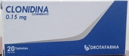 CLONIDINA 0,15 MG X 20 TAB. DROTAFARMA