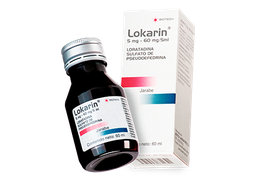 LOKARIN LORATADINA+ PSEUDOEFEDRINA 5MG/60MG JBE X 60ML
