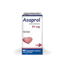 ASAPROL 81MG X 40 COMP AC ACETILSALICILICO