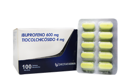 IBUPROFENO +TIOCOLCHICOSIDO 600MG/4MG X 10 TAB DROTAFARMA