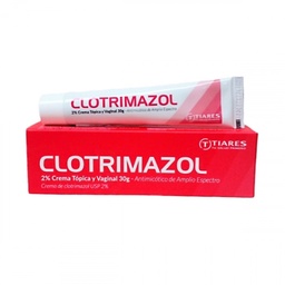 CLOTRIMAZOL 2% CREMA TOPICA Y VAGINAL X 30 GR. TIARES