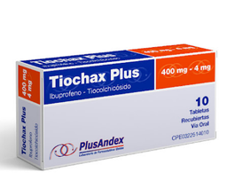 TIOCHAX PLUS TIOCOLCHICOSIDO + IBUPROFENO 400MG-4MG X 10 TAB.