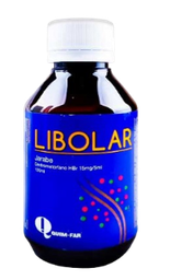 LIBOLAR DEXTROMETORFANO 15MG/5ML JBE X 120ML QUIMFAR