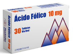 ACIDO FOLICO 10MG X 30 TAB PLUSANDEX CALOX