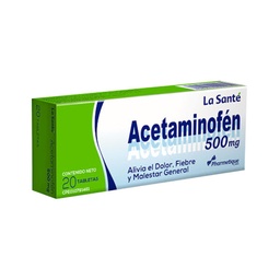 ACETAMINOFEN 650 MG X 20 TAB LA SANTE