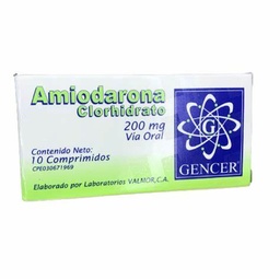 AMIODARONA 200 MG X 10 TAB GENCER