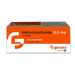 HIDROCLOROTIAZIDA 12,5MGX30TAB GENVEN