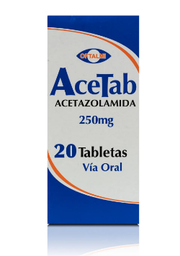 ACETAB ACETAZOLAMIDA 250MG X 20 TAB