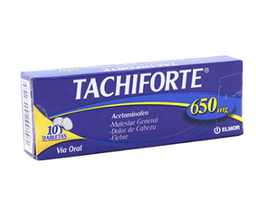 TACHIFORTE ACETAMINOFEN 650MG X 10 TAB ELMOR