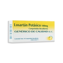 LOSARTAN 100 MG X 10 TAB VARGAS GC