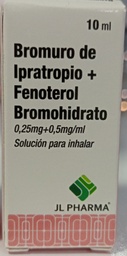 BROMURO IPRATROPIO + FENOTEROL 0,25/0,5MG/ML GOTAS