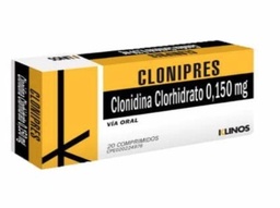CLONIPRES 0,150 MG X 20 COMP CLONIDINA KLINOS