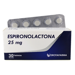 ESPIRONOLACTONA 25 MG X 30 TABLETAS DROTAFARMA