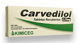 CARVEDILOL 6,25 MG X 20 TAB KIMICEG