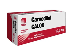 CARVEDILOL 12,5 MG X 28 TAB CALOX