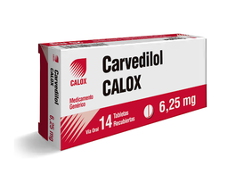 CARVEDILOL 6,25 MG X 14 TAB CALOX