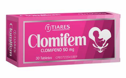 CLOMIFENO 50 MG X 30 TABLETAS TIARES FARMAMED