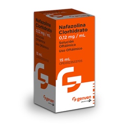 NAFAZOLINA 0.1% OFTALMICA 15 ML GENVEN