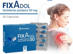 DICLOFENAC POTASICO 50 MG X 20 CAPSULAS FIXADOL