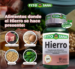 HIERRO 60 TABLETAS FITOSANA