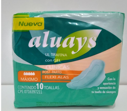 TOALLAS POST PARTO X 8 UND ALUAYS