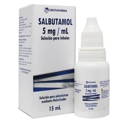 SALBUTAMOL SOL 5MG/ML 15 ML GOTAS DROTAFARMA