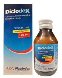 DICLODEX SUSPENCION 1.8MG/ML 120 ML DICLOFENAC