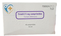TIRODRIN 5MG X  40 COMPRIMIDOS TIAMAZOL