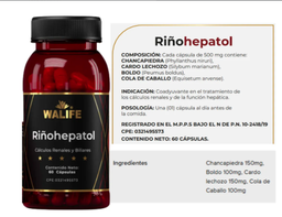 RIÑOHEPATOL CALCULOS RENAL X60 CAP WALIFE
