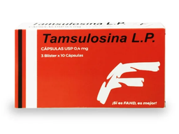 TAMSULOSINA L.P 0.4MG X 30 CAP FAHD