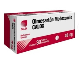 OLMESARTAN 40 MG X 30 TAB CALOX