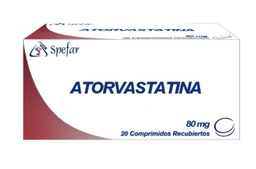ATORVASTATINA 80 MG X 20 TAB SPEFAR