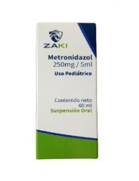 METRONIDAZOL SUSP 250MG/5ML X 60 ML ZAKI