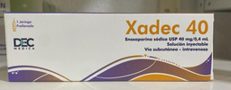 XADEC ENOXAPARINA 40 MG X 1 AMPOLLA 0.4ML
